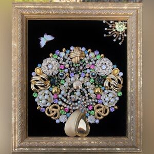 framed jewelry art Blossoming Tree